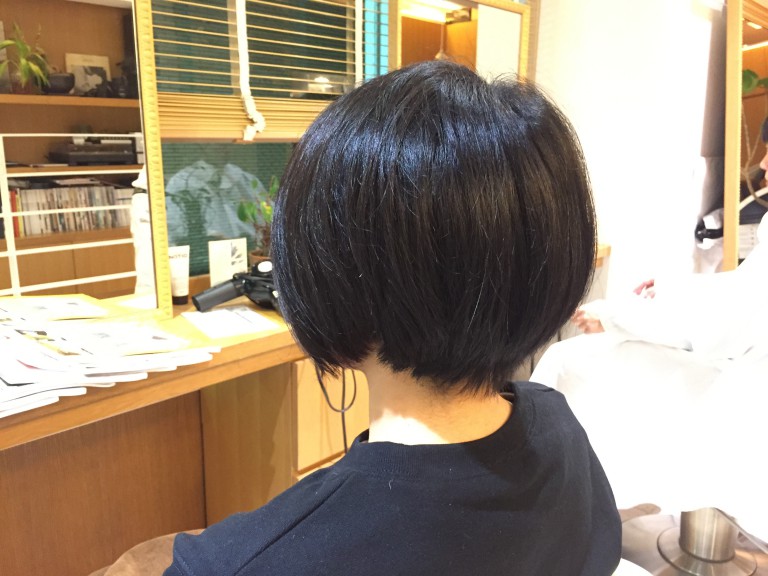 刈り上げショートボブを切りました。 高円寺 美容室 on the corner オンザコーナーヘアサロン